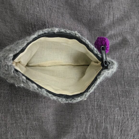 Knit clutch purse - Picture 3 of 3